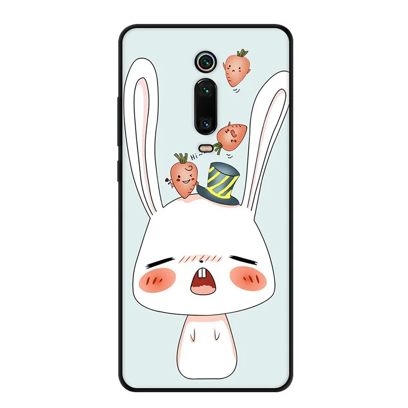 For Xiaomi Mi 9T Case Mi 9T Pro Cartoon Printed Soft Black Bumper Silicone TPU Cover For Xiaomi Mi 9T Pro mi9T 9 T Phone Cover - Цвет: 7