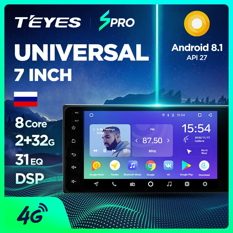 

TEYES SPRO android 8.1 Universal Car Multimedia Player Stereo for toyata VIOS CROWN CAMRY HIACE PREVIA COROLLA RAV4