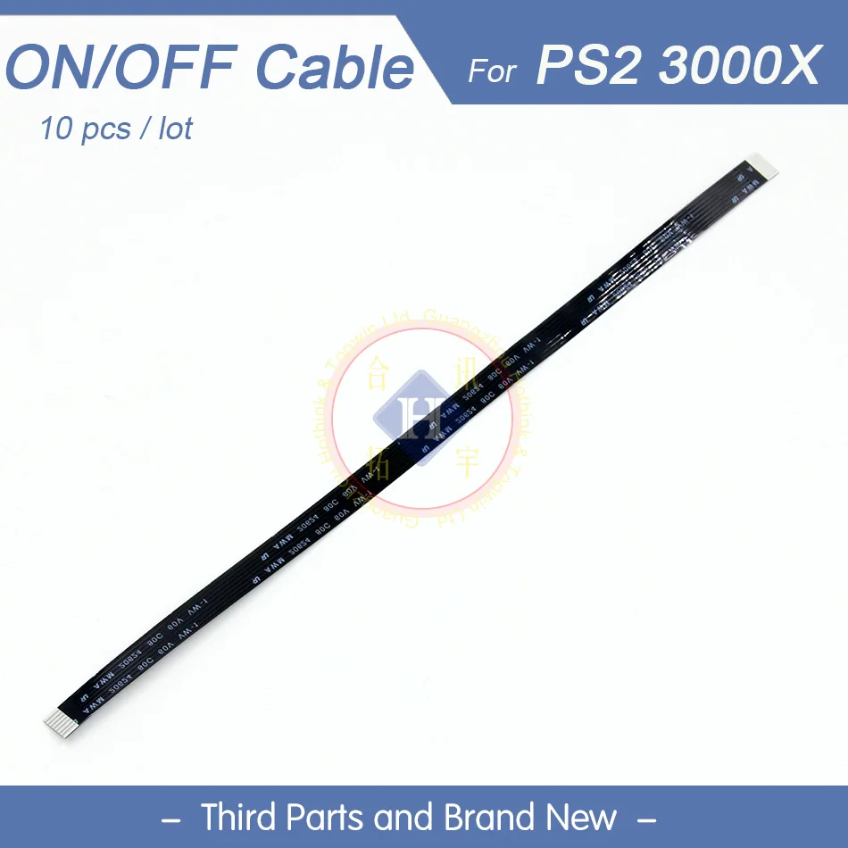 10pcs/lot 3000X on off power Ribbon Flex Cable Repair Parts For PS2