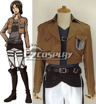 

Attack on Titan (Shingeki no Kyojin) Yumil Survey Crops Cosplay Costume E001 top+pants+shirt+apron+belt