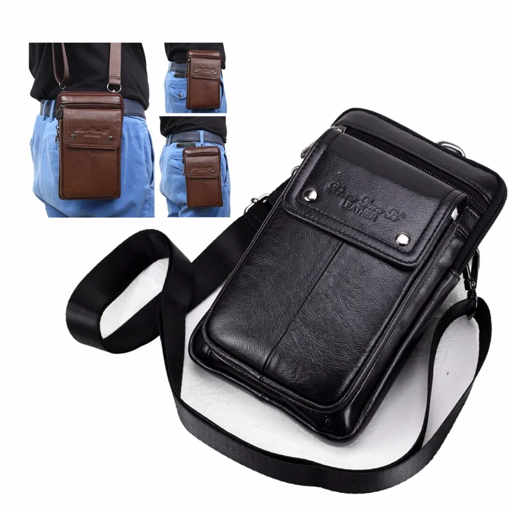 

2020 Genuine Leather Carry Belt Clip Pouch Waist Purse Case Cover for OUKITEL WP8 WP7 WP6 WP5 C22 C19 K13 Pro Phone Waist bags
