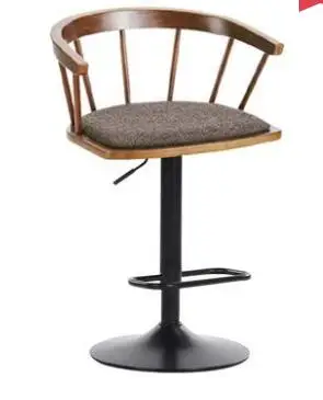 Solid wooden bar chair, high stool, revolving bar chair, fashionable and simple Windsor chair, household lifting chair Solid wooden bar chair, high stool, revolving bar chair, fashionable and simple Windsor chair, household lifting chair