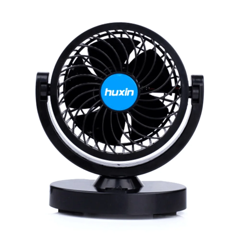 

DC 12V New Mini Vehicle Fan Cooling Slient Car Air Fan Adjustment 1.8m Power cord length simple operate