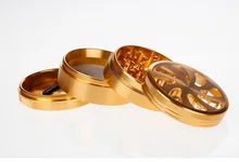 Wholesale 63MM Grinder 4Levels Aluminum Mental Herb Grinder Tobacco Smoke Crusher Hot Sale