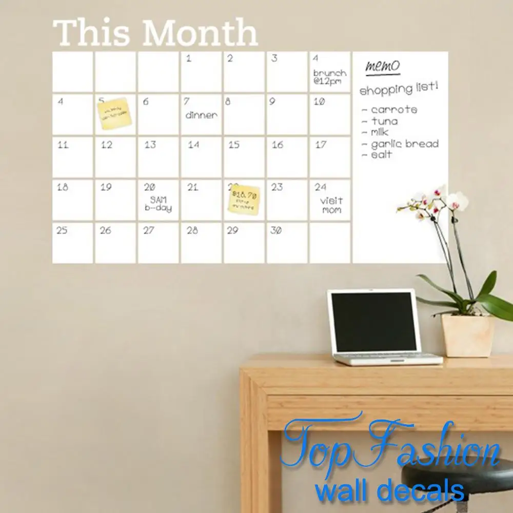Acquista all'ingrosso online parete lavagna calendario da ...