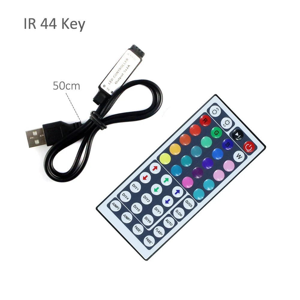 Светодиодный контроллер USB 5 в мини 3 17 44 24 ключ IR RF RGB удаленный беспроводной контроллер Инфракрасный для 5050 3528 RGB светодиодный светильник