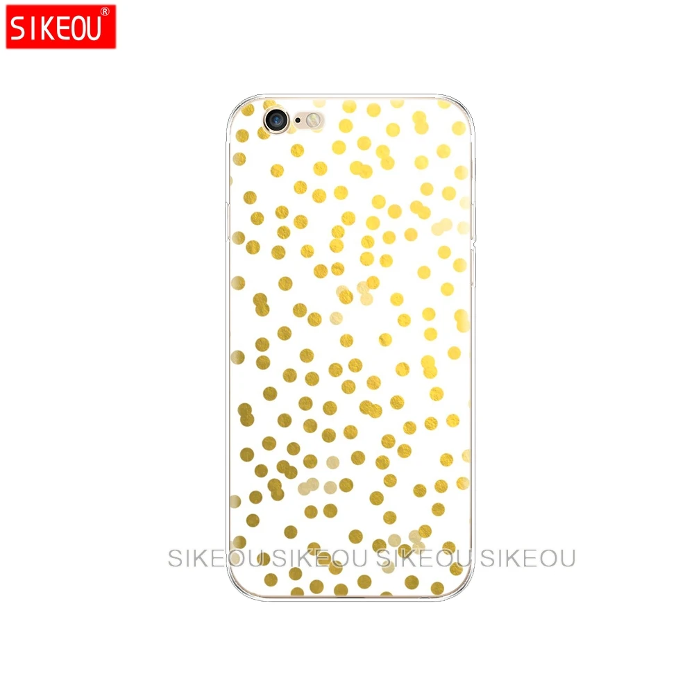 Силиконовый чехол для телефона Iphone 6X8 7 6s 5 5s SE Plus 10 XR XS Max в горошек|Бамперы| |