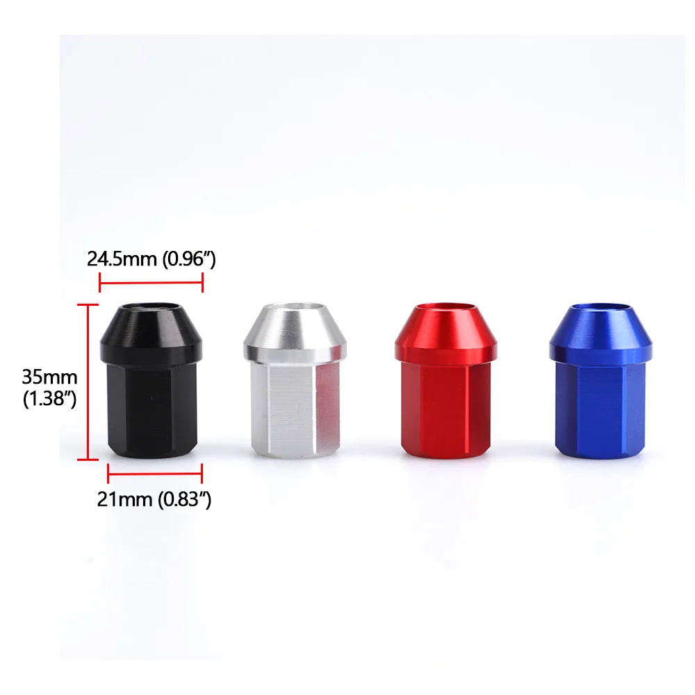 Tanie Samochód Anti theft 6061 koło ze stopu aluminium nakrętki mocujące długość 35MM M12 * 1.5 M12 * 1.25 Jdm Aftermarket nakrętki z końcówką
