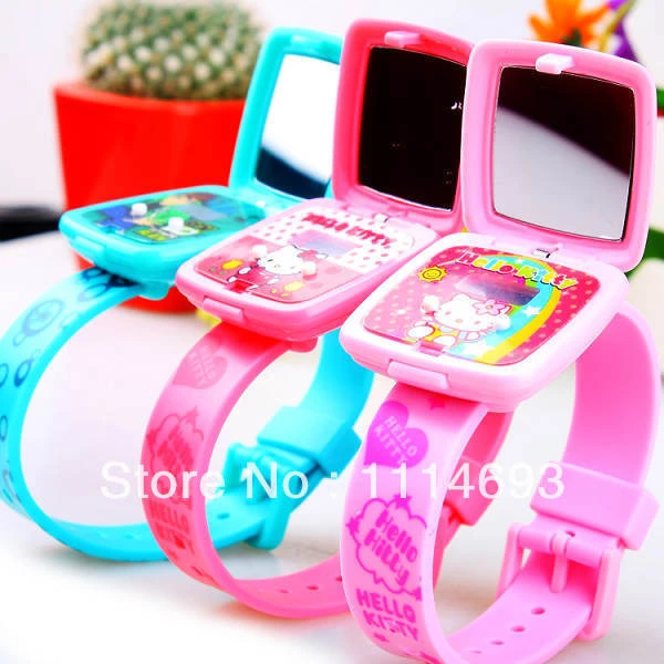 Lovely Children Watch With Mirror Cartoon Kids Watch Led Watch Digital Watch Girl's Watch 2014 New Arrival - Digital Wristwatches - AliExpress