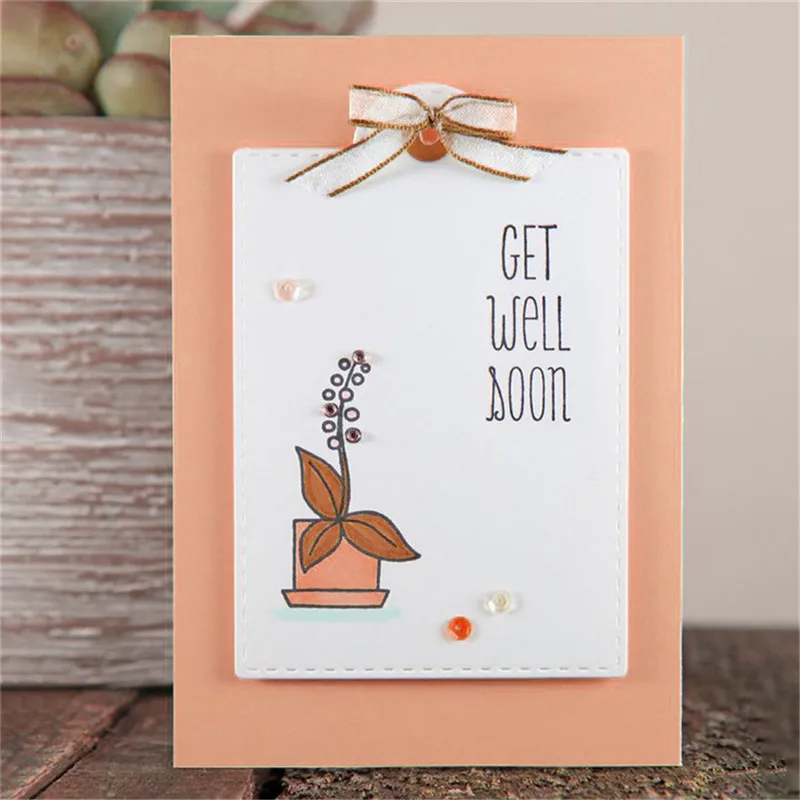 

YaMinSanNiO New 2019 Plant Stamps Clear Stamps Scrapbooking Embossing Transparent Clear Silicone Stamp for DIY Card Making
