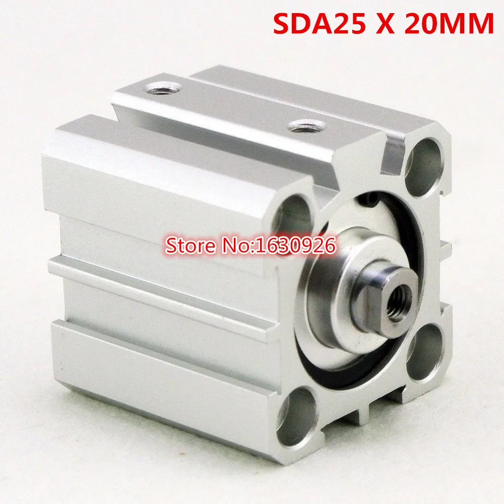 1 шт. SDA20x25 20 мм Диаметр 25 Ход двойного действия пневматический цилиндр