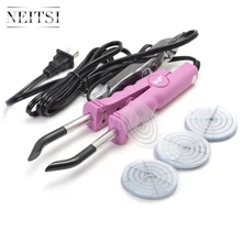Neitsi 50pcs Heat Protector+ Professional Hair Styling Tools Keratin Hair Extensions Iron Brand New Fusion Iron Salon Connector hair extension iron keratin bonding tools fusion heat connector wand