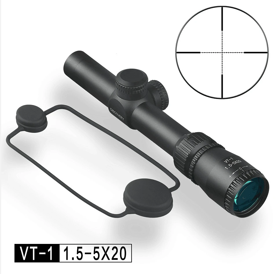 

Discovery VT-1 PRO 1.5-5X20 Mil dot Reticle optical sight Hunting Riflescope Tactical rifle scope For Airsoft Air Rifles