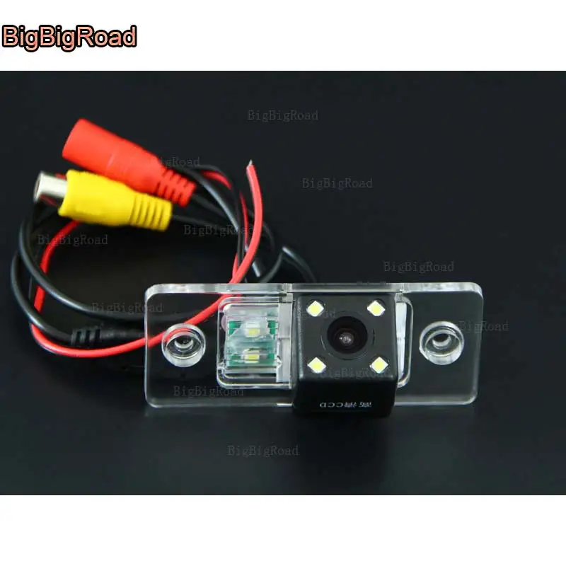 

BigBigRoad For Skoda Fabia Porsche Cayenne 2008--2012 Car Rear View Reverse Backup Camera HD CCD night vision parking camera