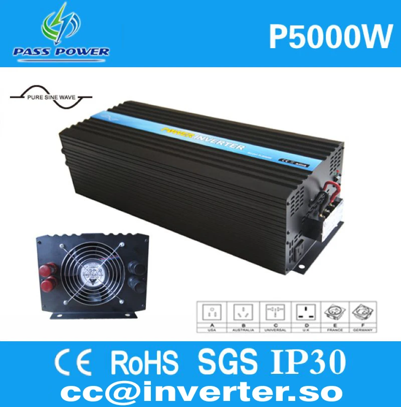 

High quality factory price, CE,RoHS,SGS,IP30 Certificate, Off grid Pure Sine Wave Inverter , Solar Inverter 5000W
