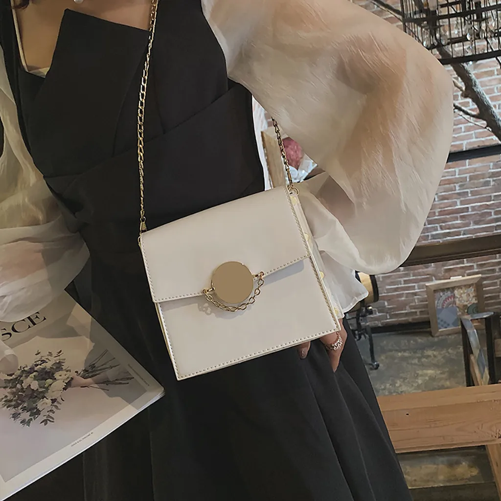 

OCARDIAN Handbag Women Small Square Bag Solid Leather Wild Messenger Bag New Fashion Bag For 2019 One-Shoulder Bag Dropship May6