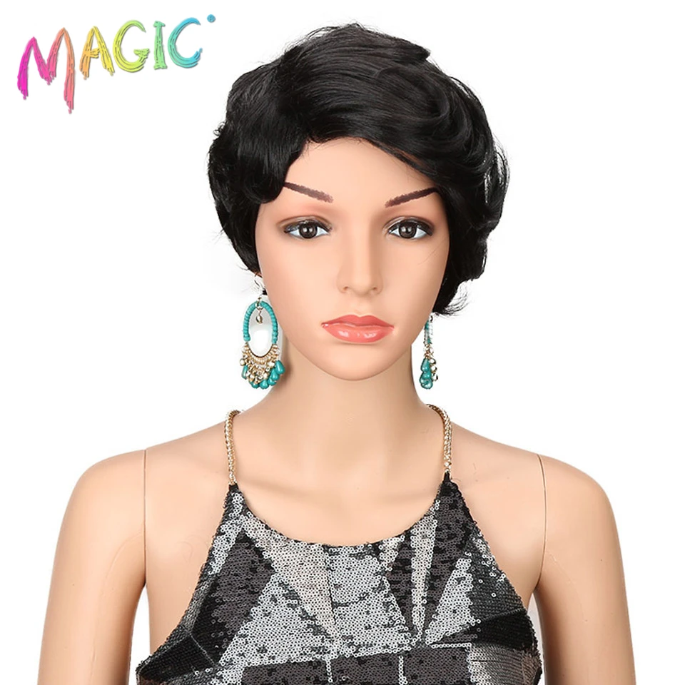 Парики из коротких синтетических волос magic Hair термостойкие парики 8 дюймов