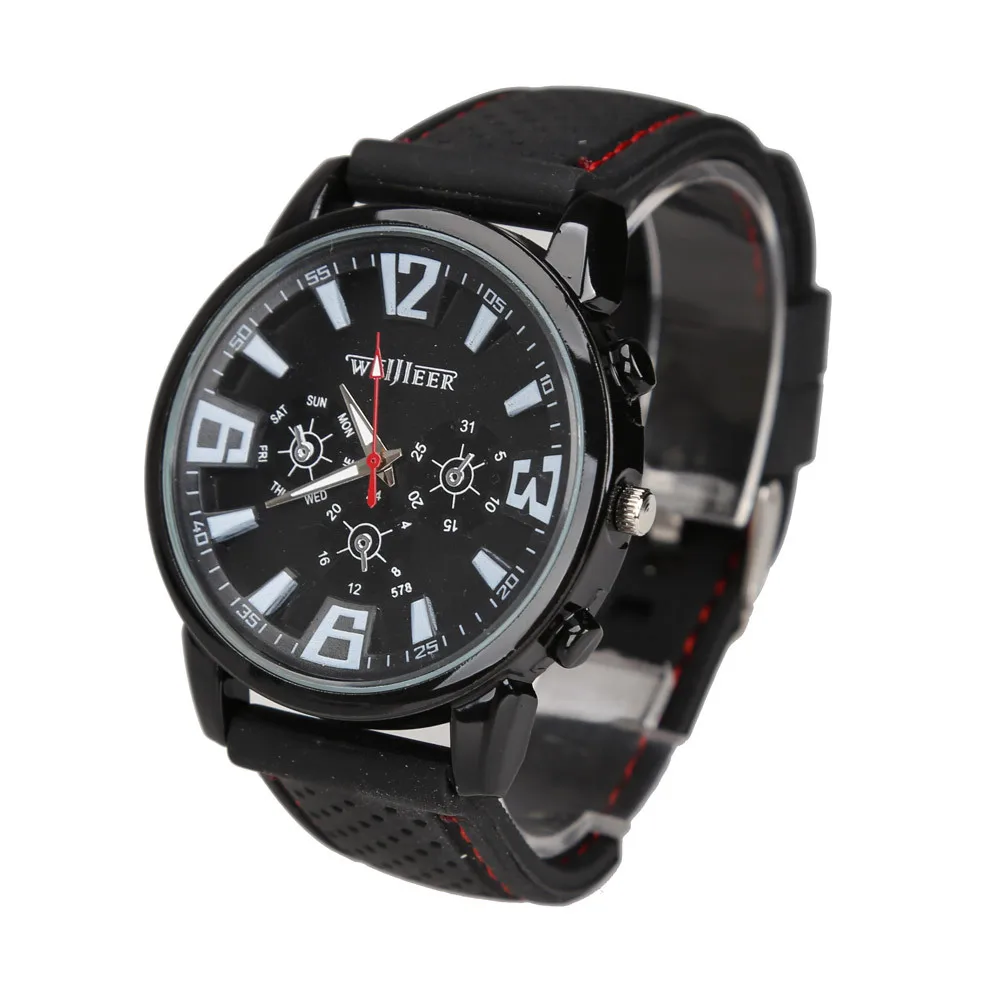 Hot Sale Wholesale Casual Man Wrist Watch Racing Sporty Analog Round