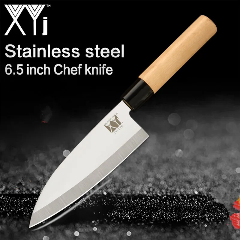 Günstige XYj Japanischen Stil Edelstahl Messer Set 9   Schneiden 6,5   Chef Santoku Hacken Messer Scharfe Klinge Fleisch Fisch kochen Werkzeuge