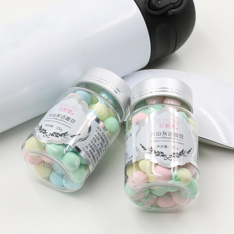 

Romatpretty Amino Acid Deep Cleansing Oil Control Moisturizing Volcanic Magma Cleanser Beans Skin Care Face Washing Product