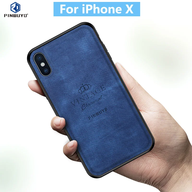 Оригинальный чехол для iPhone X PINWUYO винтажный защитный из искусственной кожи