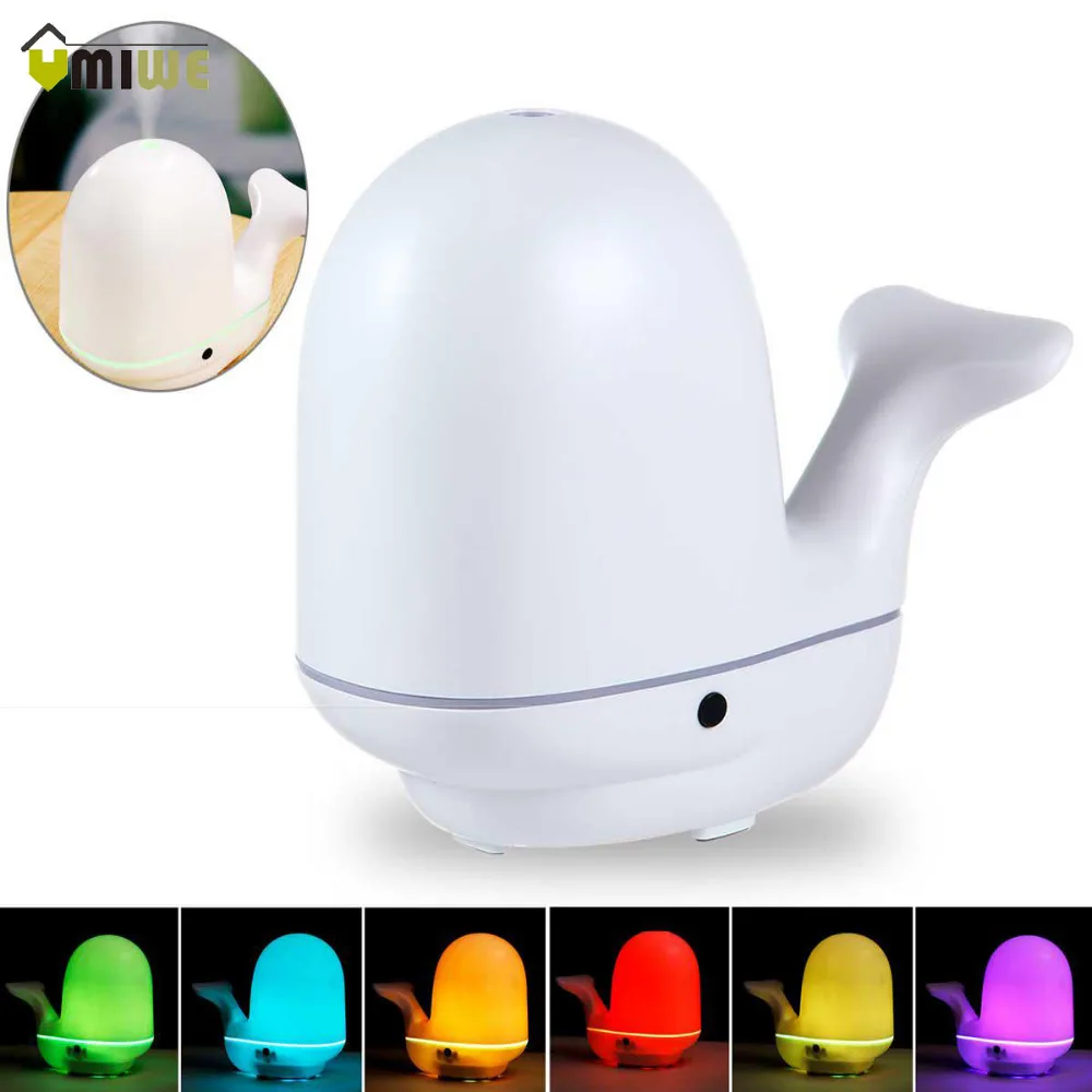 

Creative Whale Shape Air Humidifier Ultrasonic Aroma Essential Oil Diffuser Mist Maker Aromatherapy for Home Baby Room