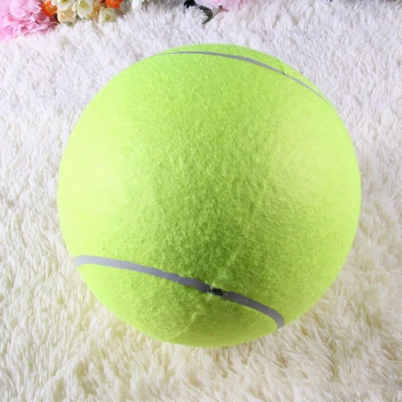 1 шт. 24 см собака, игрушка большой надувной Теннисный мяч подпись Mega Jumbo собака игрушка мяч крикет PetsToys