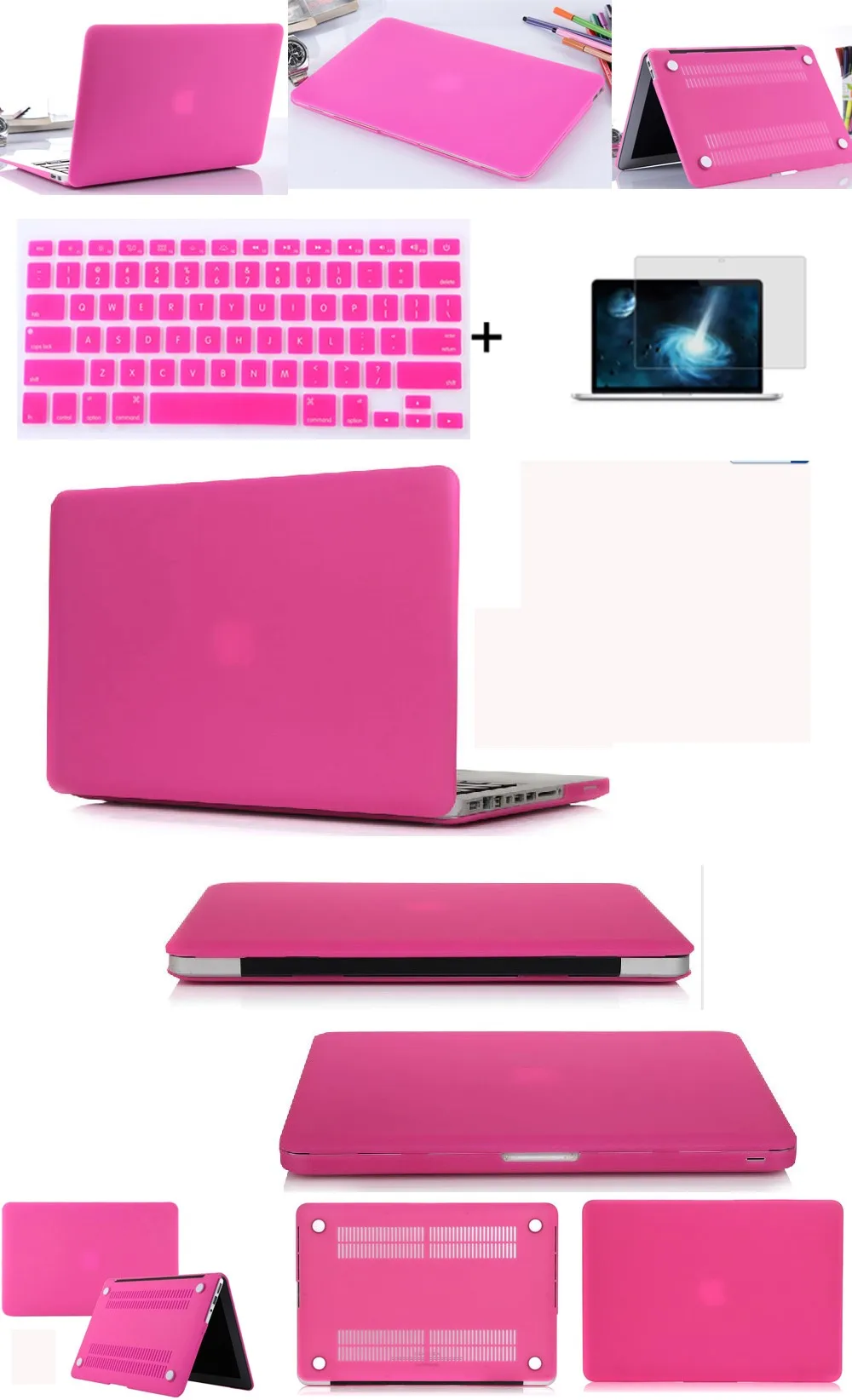 Матовый Жесткий чехол для ноутбука Mac Pro 12 13 15 16, защитный чехол для Macbook Air 11 11,6 13,3 Pro 13,3 15,4 Touch Bar