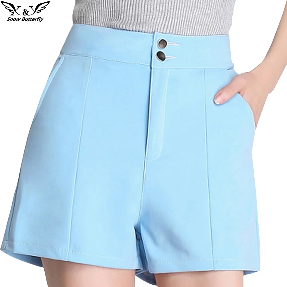 

2019 high quality Summer Shorts for women Female Short Casual Ladies thin Plus size Slim pocket cortos pantalones Women's