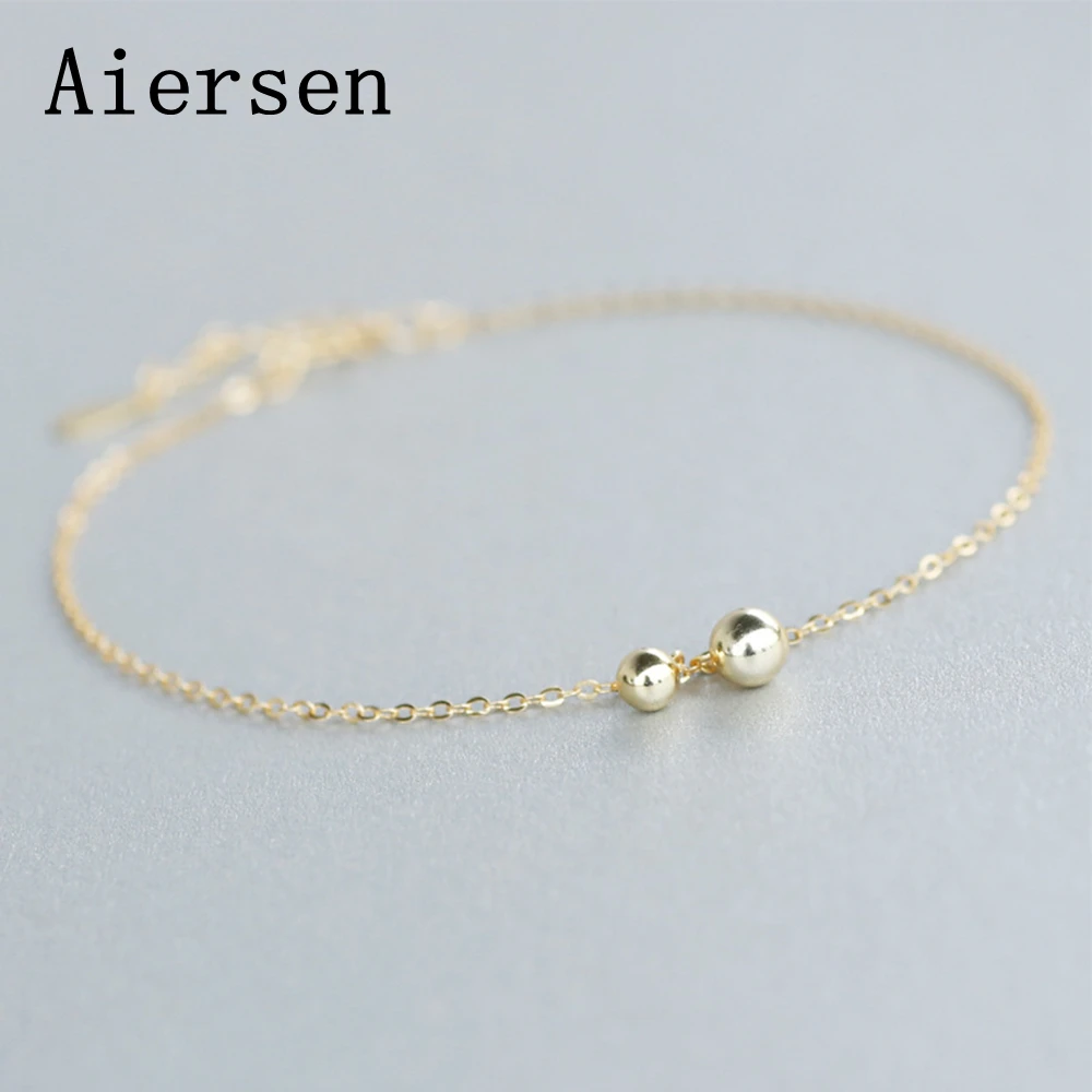 

Aiersen 925 Sterling Silver Beaded Link Chain Anklet for Women S925 Ball Ankle Bracelet Adjustable Length Foot Jewelry Gift New