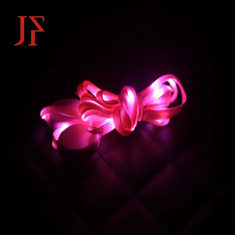 

JF Luminous flat canvas lace LED luminous lace nylon luminous lace night running flashing lace outdoor sports goods 6 colors