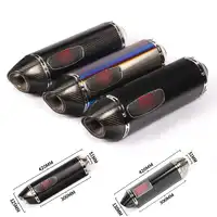 38 มม.51 มม.Silencer รถจักรยานยนต์ท่อไอเสียท่อ DB Killer Anti-scald Shell Silencer สำหรับ ZX-6R/ 10/Z250 300/R3/25 K6 K7