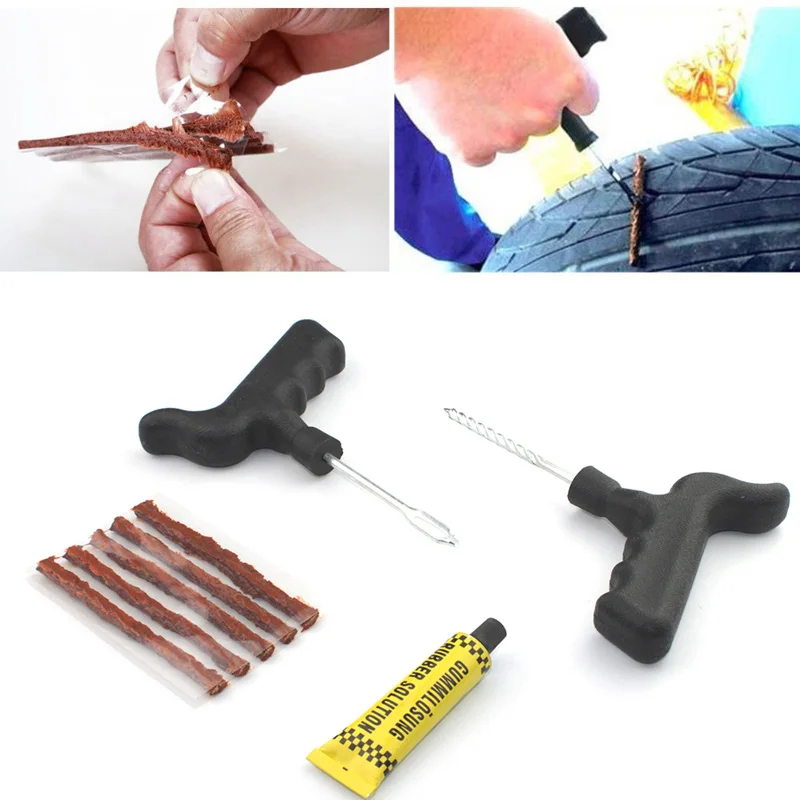 Youwinme 8pcs Tyre Repair Tool Automobile Car Puncture Strips Glue Auto Wheel Motorcycle Tire Bike Tubeless Scooter Seal Rubber |