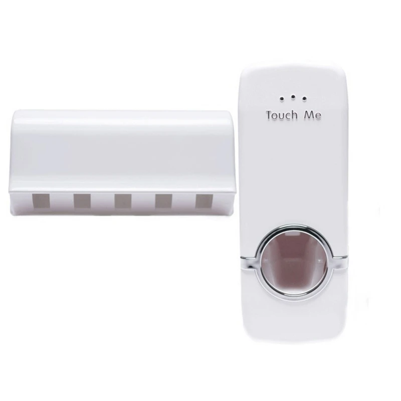 

Bathroom Accessories Set Tooth Brush Holder Automatic Toothpaste Dispenser Holder Toothbrush Wall Mount Rack Bathroom Tools Set