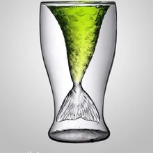 Оригинальная бутылка русалка чашки Духи Стекло двойной стакан для красного вина Бар Ночной матч Бармен Коктейль стекло чашки