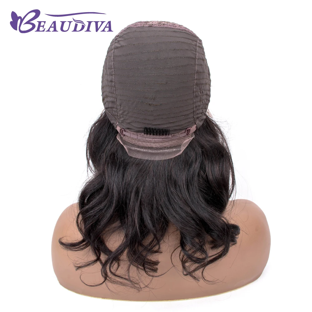 BEAUDIVA Side Part Lace Front Human Hair Wigs Bob Wig Women Natural Color Brazilian Remy Human Hair Lace Wigs Free Shipping