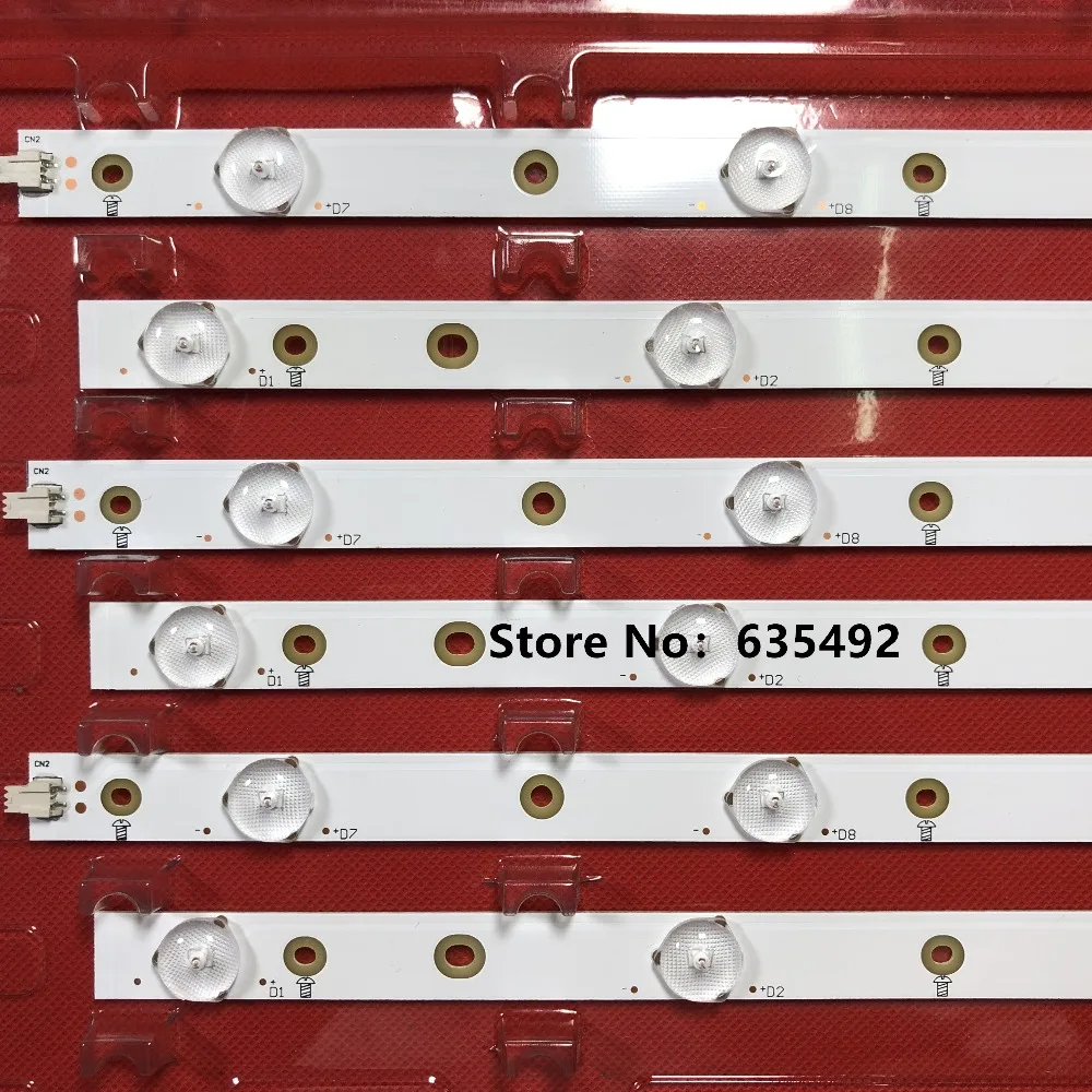 12 штук Светодиодный Подсветка полосы для Ph ilips 55 "ТВ LB55023 55PFL6840/T3 55PFL6340/T3 YX-55023010-1A742 55PFL6540 12 лампы