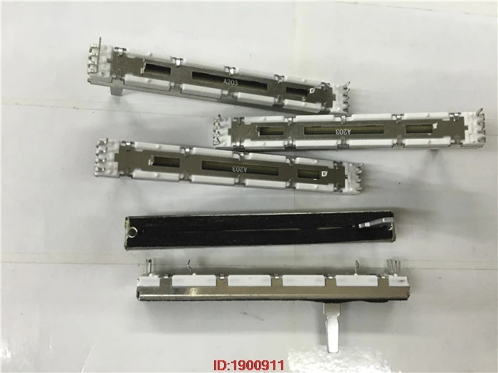 

5pcs/lot EMX2300 A20K double fader potentiometer 75MM 8 feet end 15D