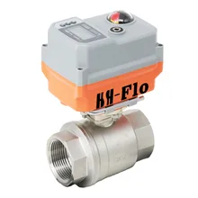 0-10 V 24VAC/DC " SS304 моторизованный электрический контроль пропорциональный интегральный клапан