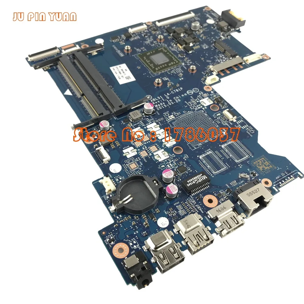 JU PIN YUAN 813966-001 813966-501 ABL51 LA-C781P для hp notebook 15-AF Series Материнская плата 100% полностью протестирована