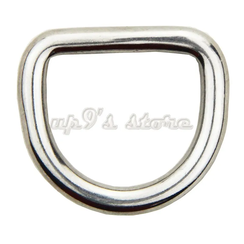 

6PCS 4MM Diameter Forged AISI 316 Stainless Steel Welded D Ring Boat Hardware Rigging Hardware