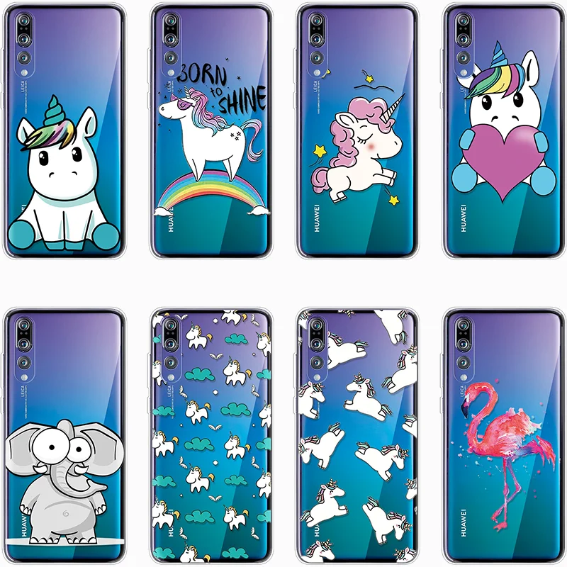 

TPU Unicorn Coque For Huawei Honor 4C 4X 5C 5X 6 6A 6C 6X 7A Pro 7i 7C 7X 8 8X 8C View 9 Play Luxury Capa For Honor 10 Lite Case
