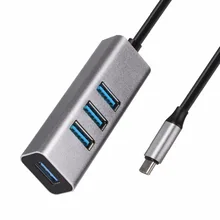 Type C концентратор USB 3,0 разветвитель ключ для ноутбука macbook, huawei P20 mate 20, samsung S9/S9 plus и т. Д