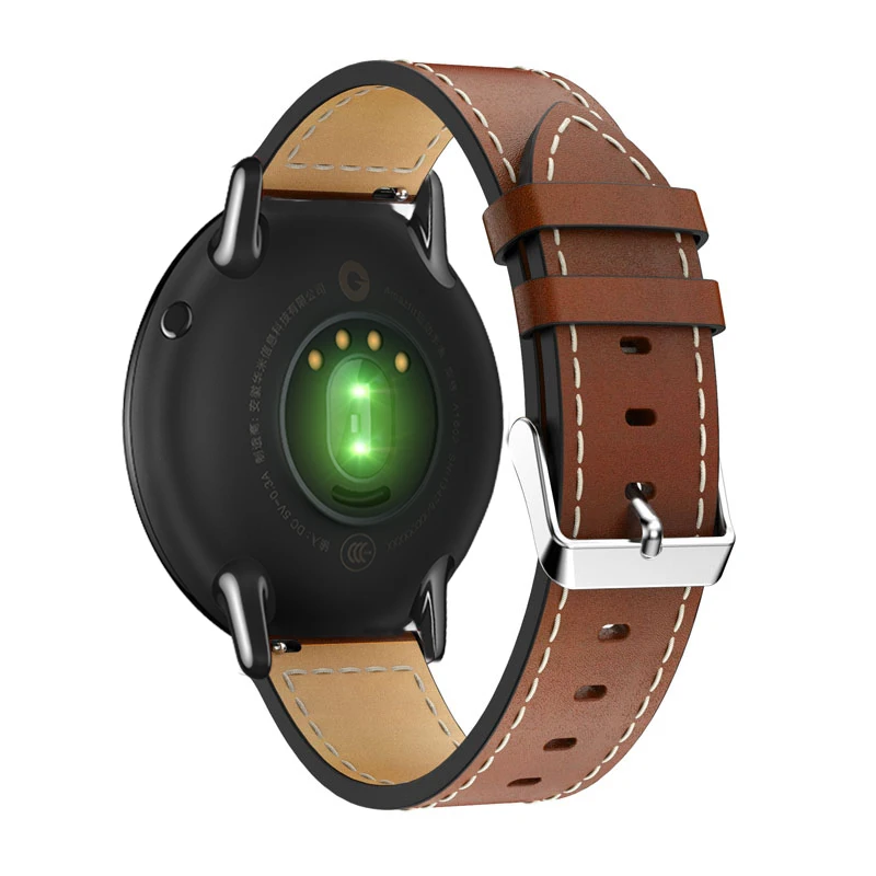 Ремешок для Xiaomi Huami Amazfit bip correa спортивные часы ремешок Оригинальные кожаные умные