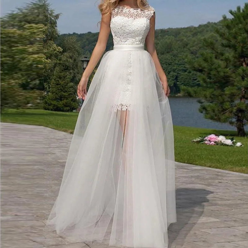 

Custom Made Tulle Wedding Overskirts High Waist Floor Length 4 Layers Tulle Detachable Skirt for Prom Party Gowns Overlay