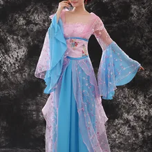 Атласный Женский сказочный костюм, женская одежда Hanfu, китайская Династия Тан, королевская принцесса Wu, соблазнительный женский костюм для сцены, 18