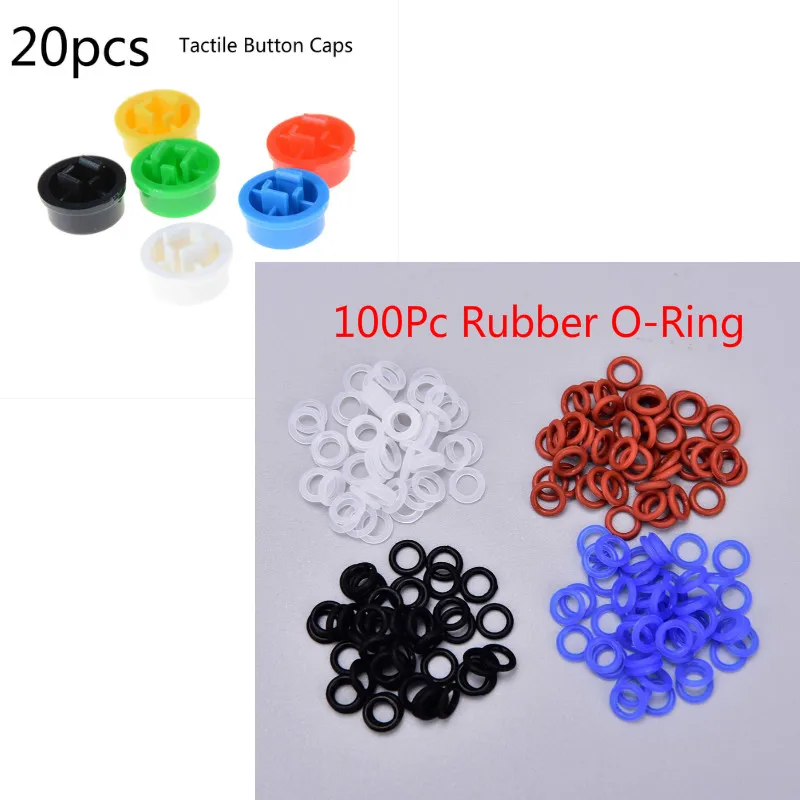 100Pc Rubber O Ring Switch Dampeners White For Cherry MX Keyboard