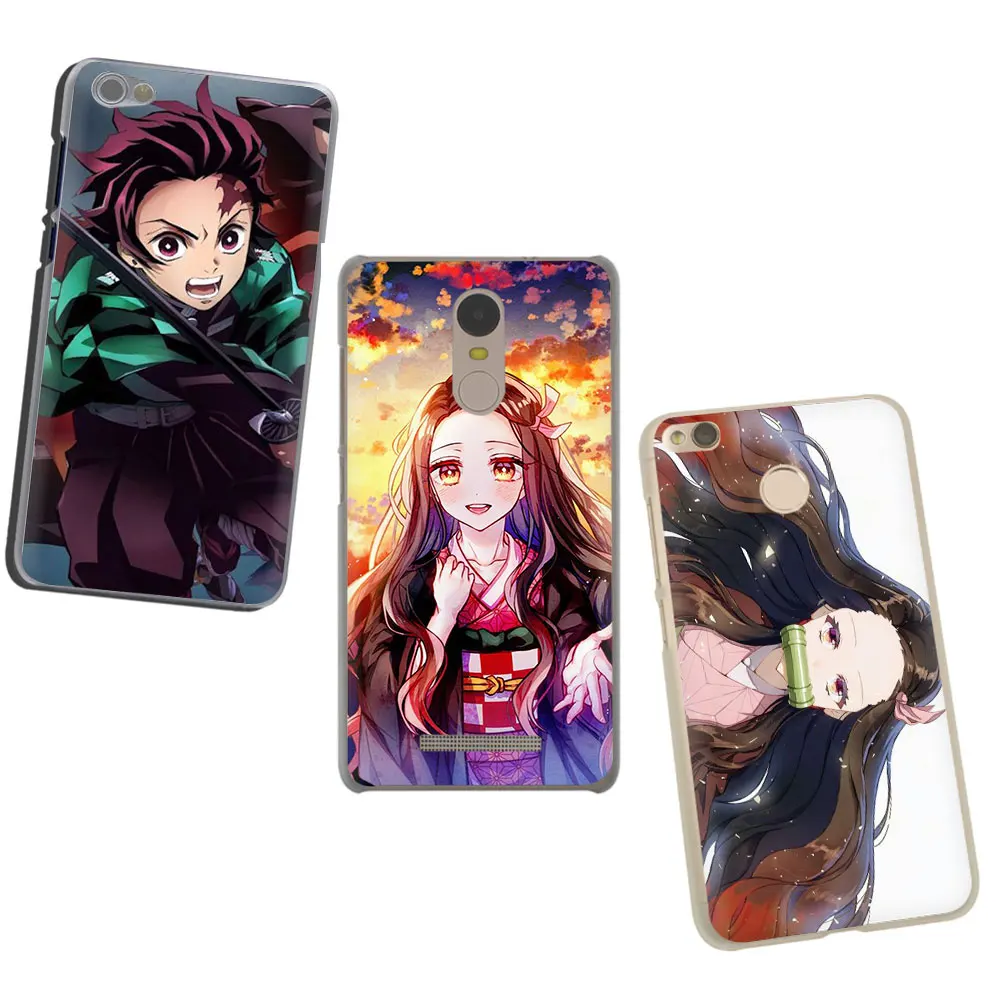 Жесткий чехол для телефона Kimetsu no Yaiba с аниме демоном, для Xiaomi Redmi 5 Plus GO 6A S2 Note 8 5 6 7A Pro 4x K20 pro