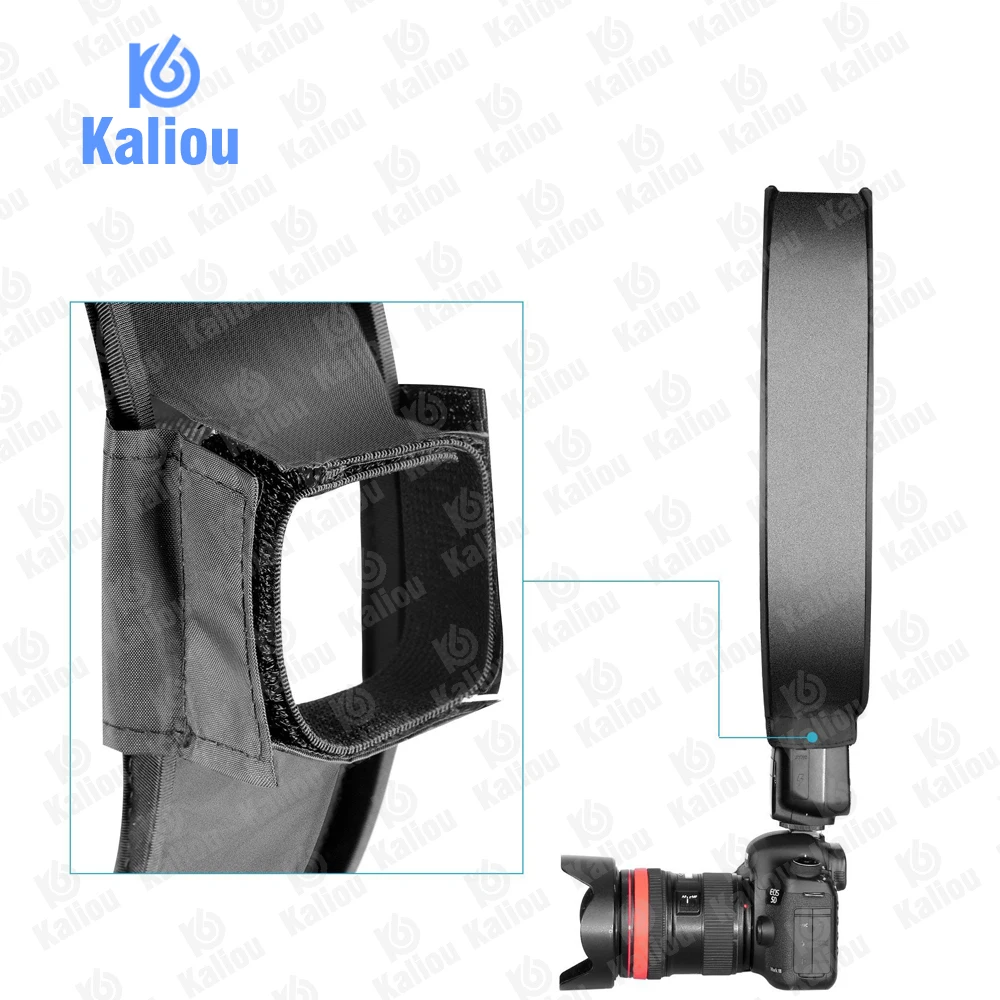 Kaliou 40 см Круглый Универсальный Портативный софтбокс Speedlight с диффузором для вспышки профессиональной верхний софтбокс для Камера