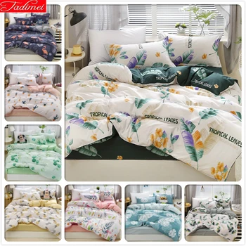 

3/4 pcs Bedding Set Adult Kids Child Soft Cotton Bed Linens Single Full Double Queen King Size Duvet Cover Quilt Comforter Case